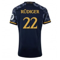 Fotbalové Dres Real Madrid Antonio Rudiger #22 Venkovní 2023-24 Krátký Rukáv